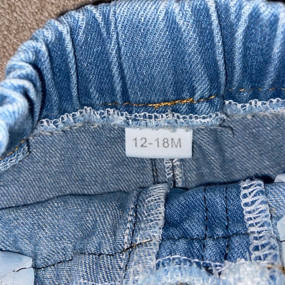 Girls 12-18 Months Flare Jeans with Elastic Waist - Picture 4 of 7